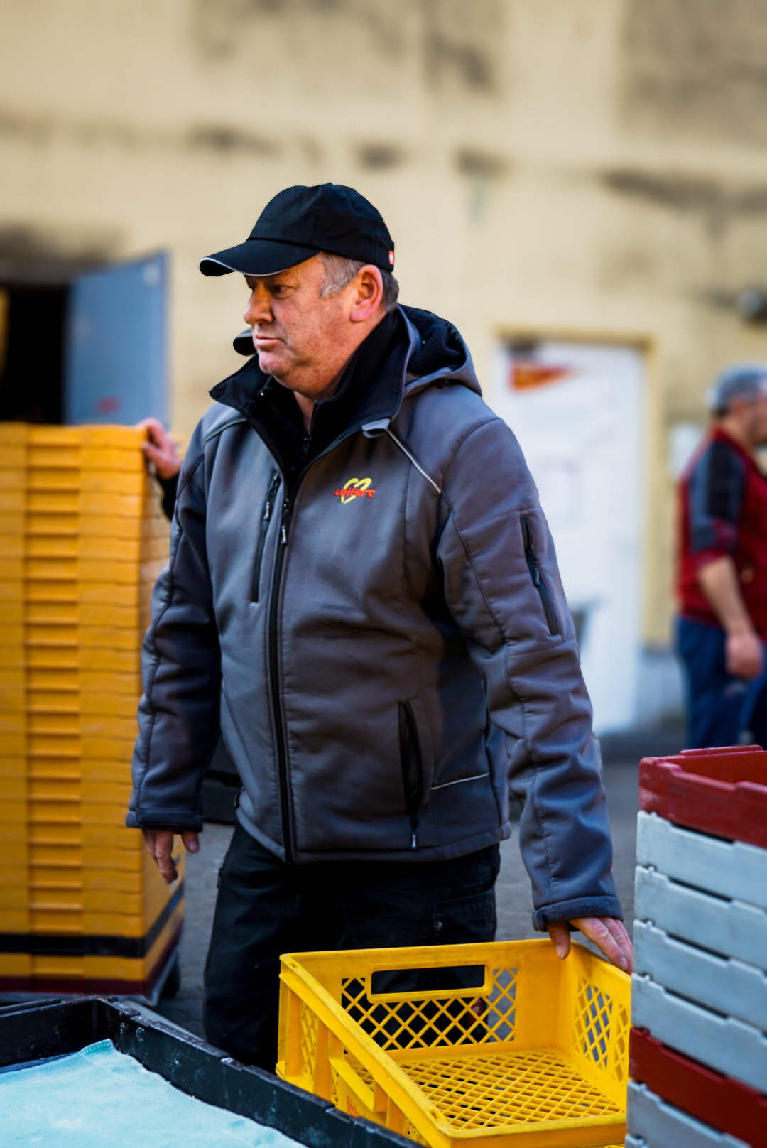 Bestickte Softshell-Jacke Bäckerei Leifert